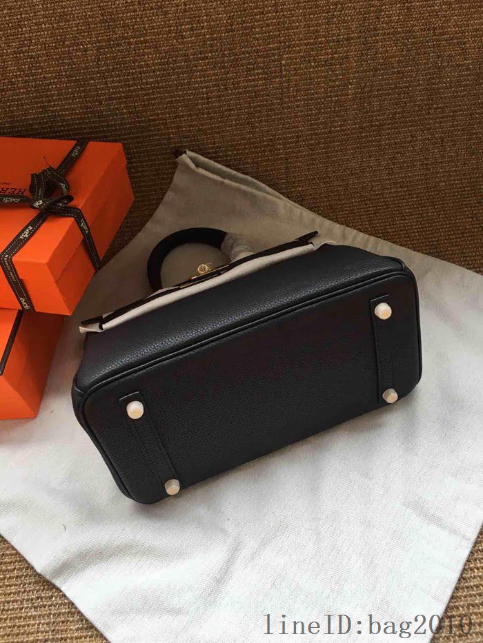 愛馬仕HERMES Birkin 鉑金包 黑色 進口小牛皮 金銀扣 皮質細膩柔軟 時尚女手提包  tdher1143